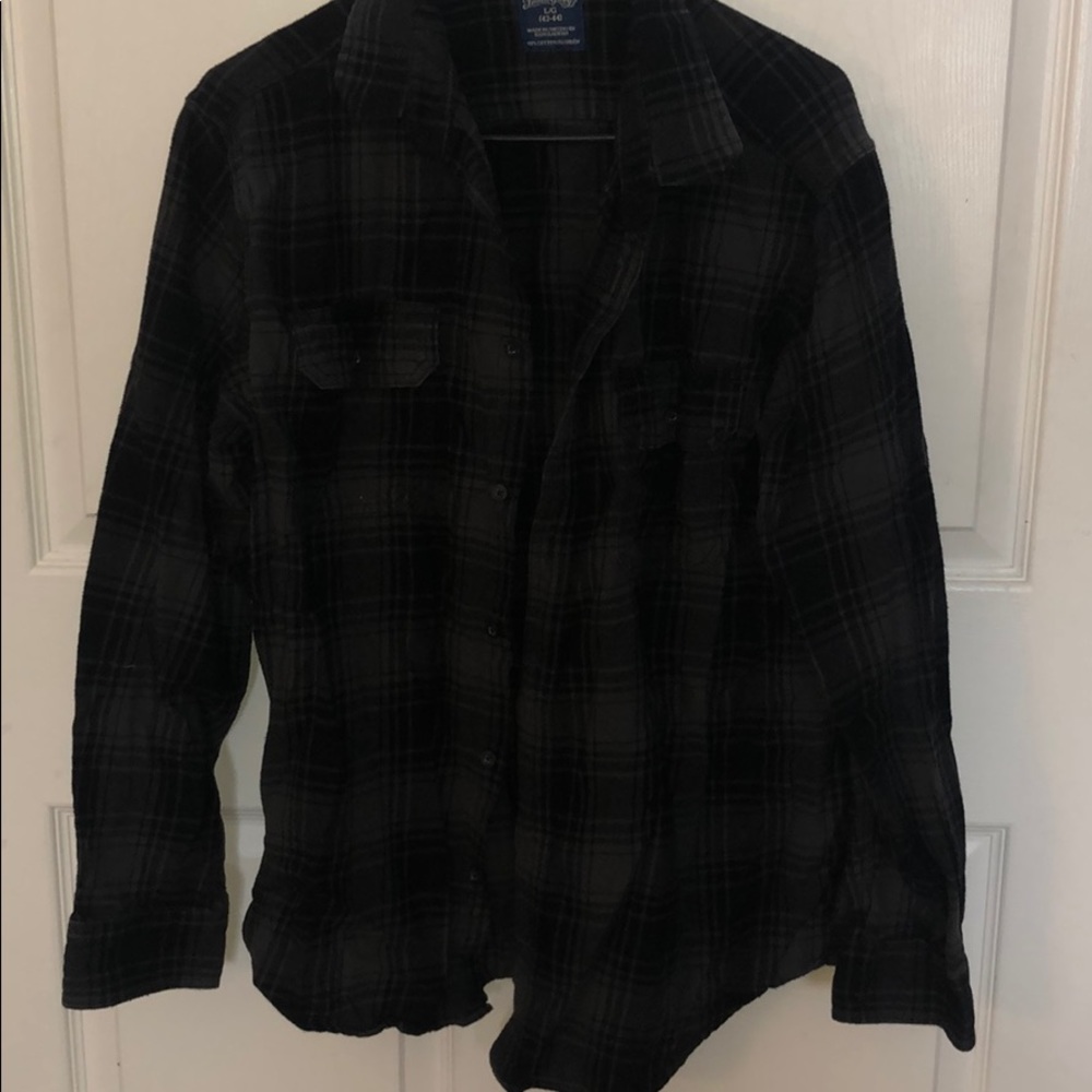 Black and gray flannel